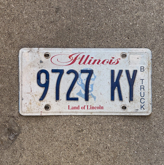 Photo of a 2003 2008 Illinois Truck License Plate Auto Tag 2 Garage Decor 9727 KY