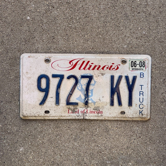 Photo of a 2003 Illinois Truck License Plate Auto Tag 1 Garage Decor 9727 KY