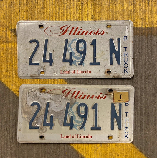 Photo of a 2003 Illinois Truck License Plate Auto Tag Garage Decor Vintage 24 291 N