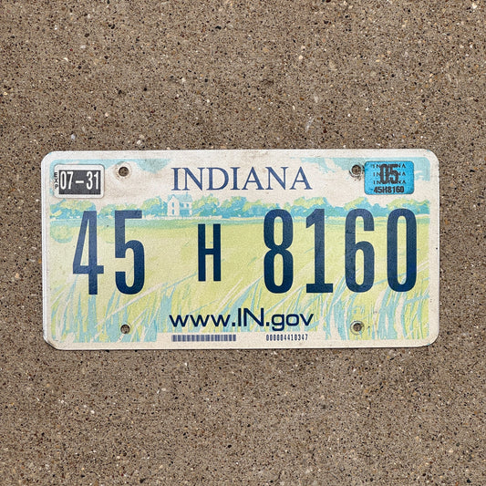 Photo of a 2004 2005 Indiana License Plate Auto Tag Garage Decor Vintage In God We Trust 45 H 8160