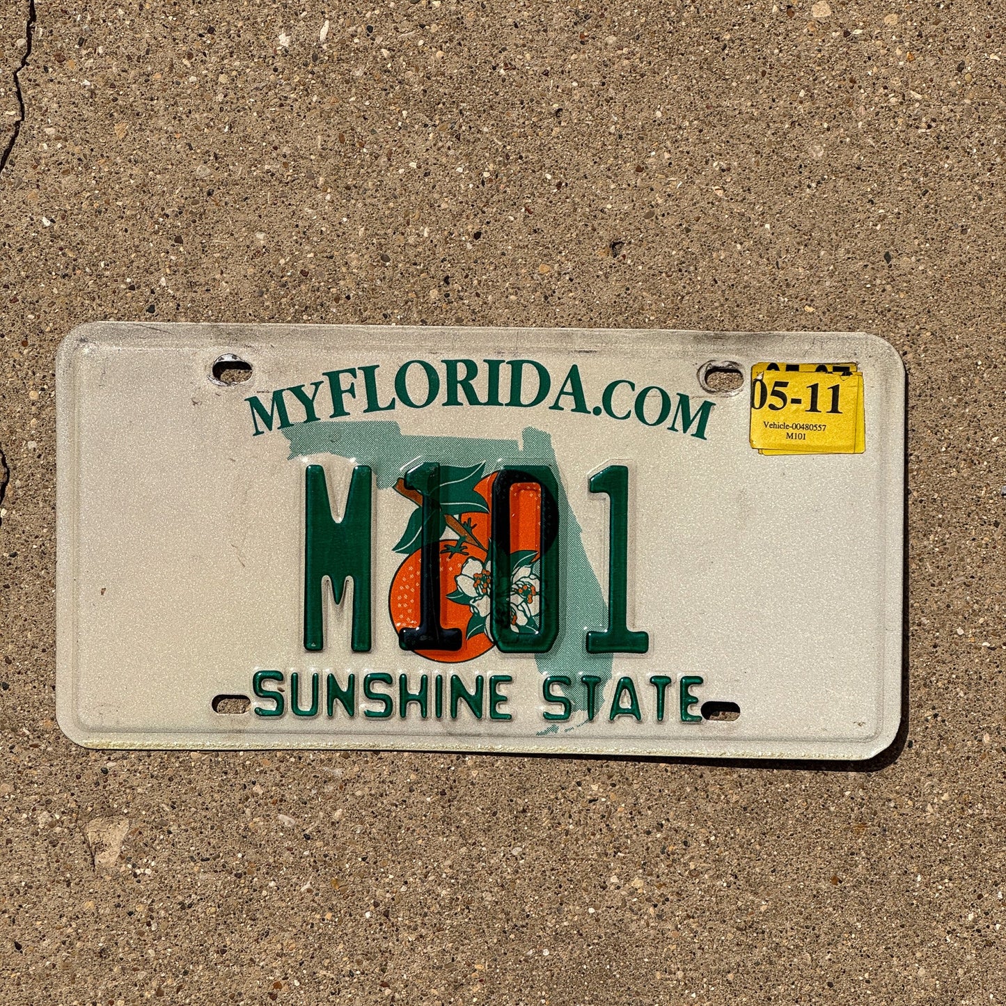 Photo of a 2004 2011 Florida Vanity License Plate Auto Tag Garage Decor Vintage Galaxy Outer Space M 101