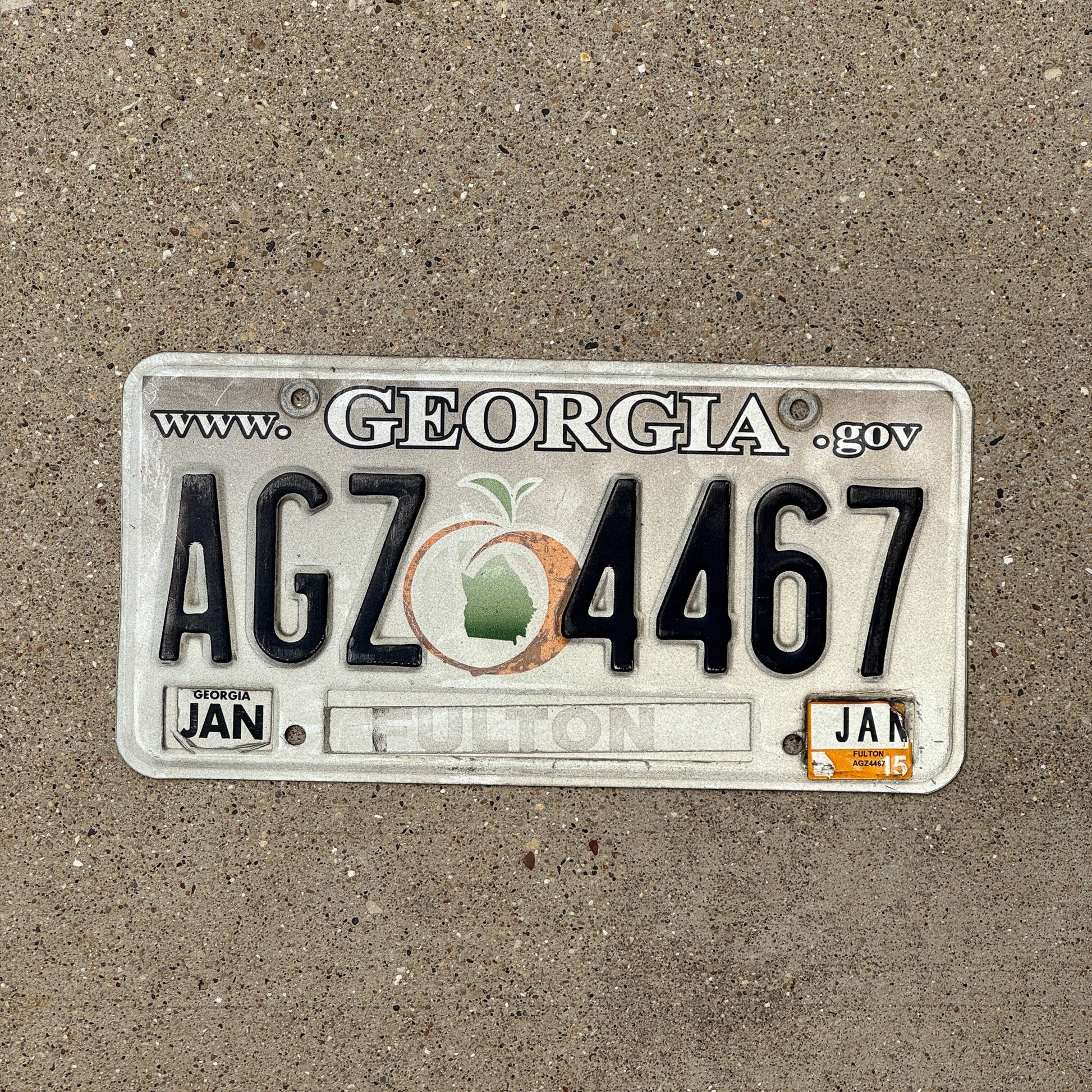 Photo of a 2004 2015 Georgia License Plate Auto Tag Garage Decor Vintage AGZ 4467