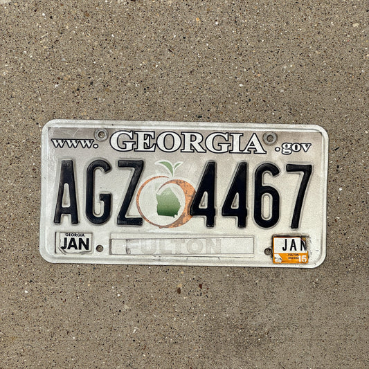 Photo of a 2004 2015 Georgia License Plate Auto Tag Garage Decor Vintage AGZ 4467