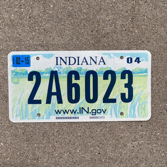 Photo of a 2004 Indiana License Plate Auto Tag Garage Decor Vintage 2 A 6023