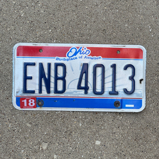 Photo of a 2004 Ohio License Plate Auto Tag 1 Garage Decor ENB 4013