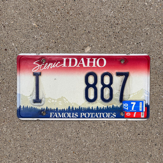 Photo of a 2007 Idaho License Plate Auto Tag Garage Decor Vintage I 887