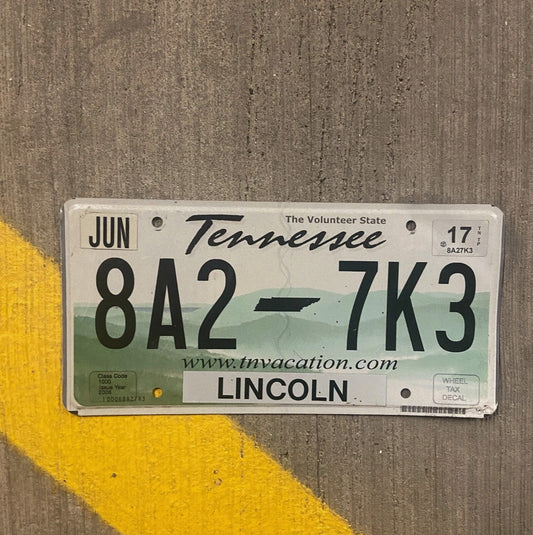Photo of a 2007 Tennessee License Plate Auto Tag Garage Decor Vintage 8A2 7K3