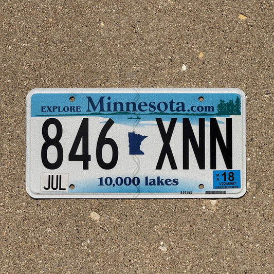 Photo of a 2008 2018 Minnesota License Plate Auto Tag Garage Decor Vintage 846 XNN