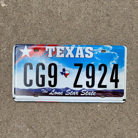 Photo of a 2009 Texas License Plate Auto Tag Garage Decor Vintage CG9 Z924