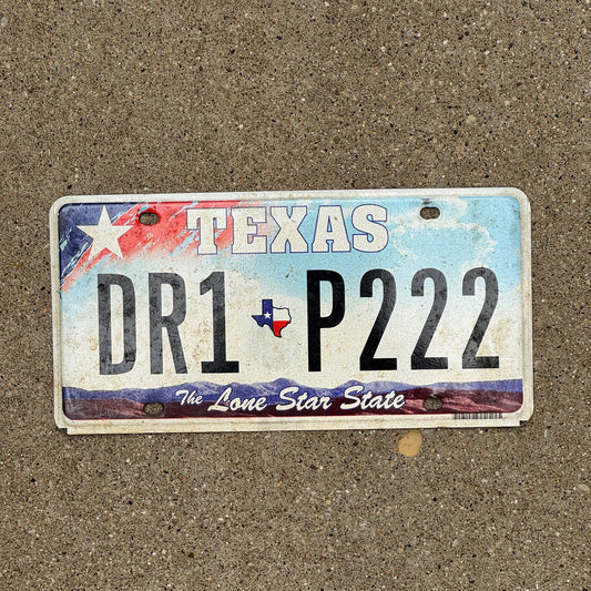 Photo of a 2009 Texas License Plate Auto Tag Garage Decor Vintage Repeat Repeating DR 1 P 222