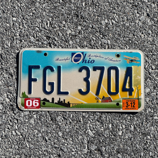 Photo of a 2010 2012 Ohio License Plate Auto Tag 2 Garage Decor FGL 3704