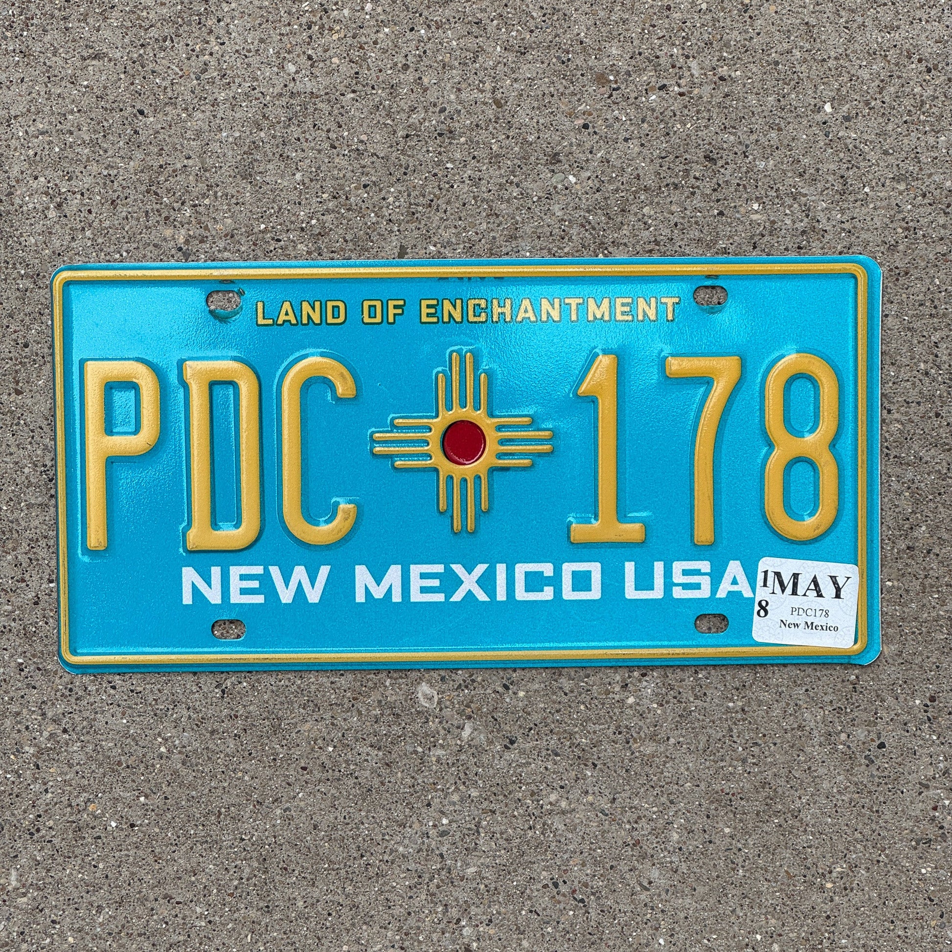 Photo of a 2010 2018 New Mexico License Plate Auto Tag Garage Decor Vintage PDC 178