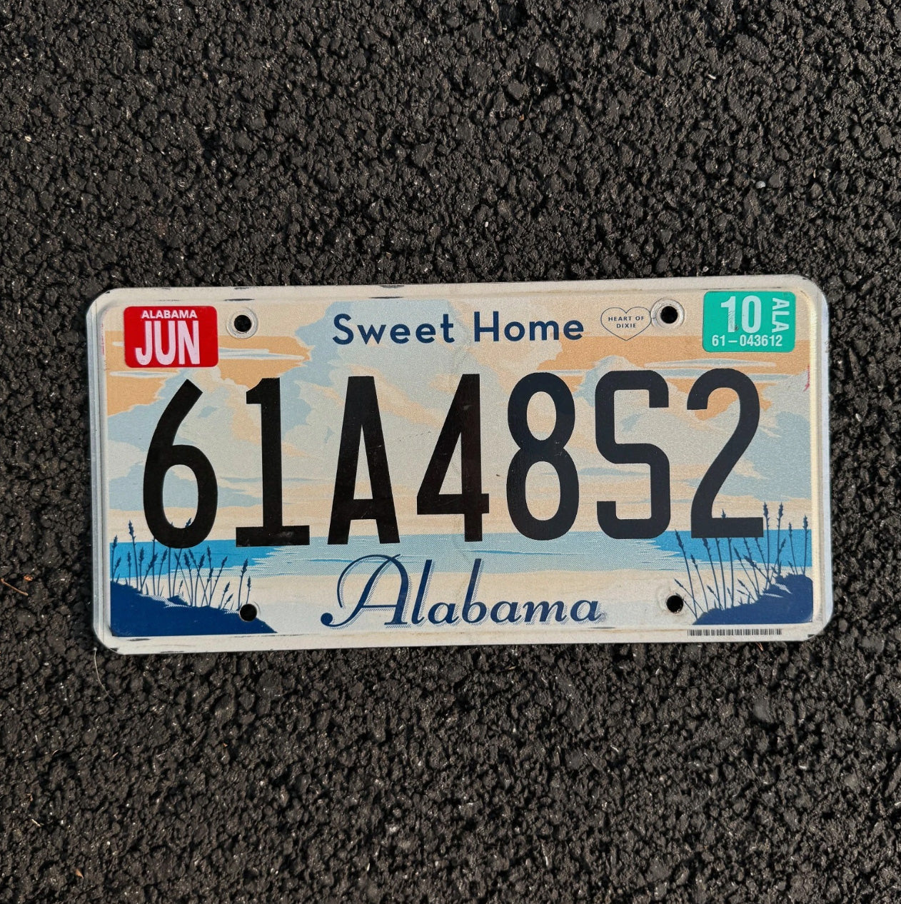Photo of a 2010 Alabama License Plate Auto Tag Garage Decor Vintage Sweet Home AL 61 A 48 S2