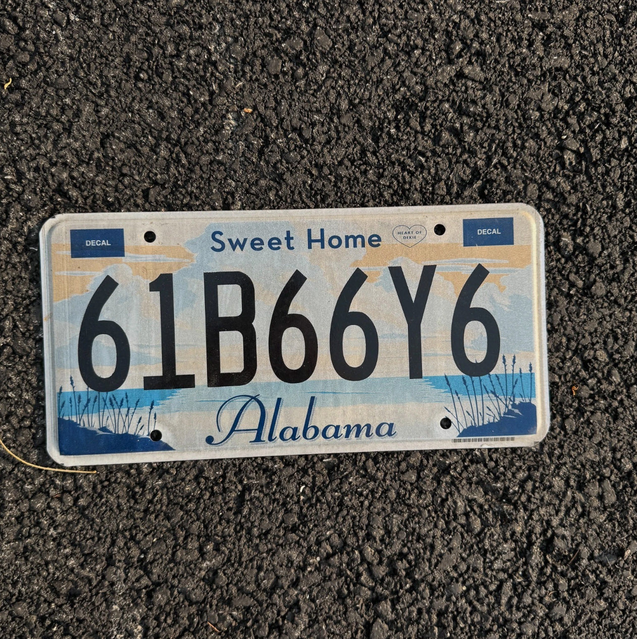 Photo of a 2010 Alabama License Plate Auto Tag Garage Decor Vintage Sweet Home AL 61 B 66 Y6