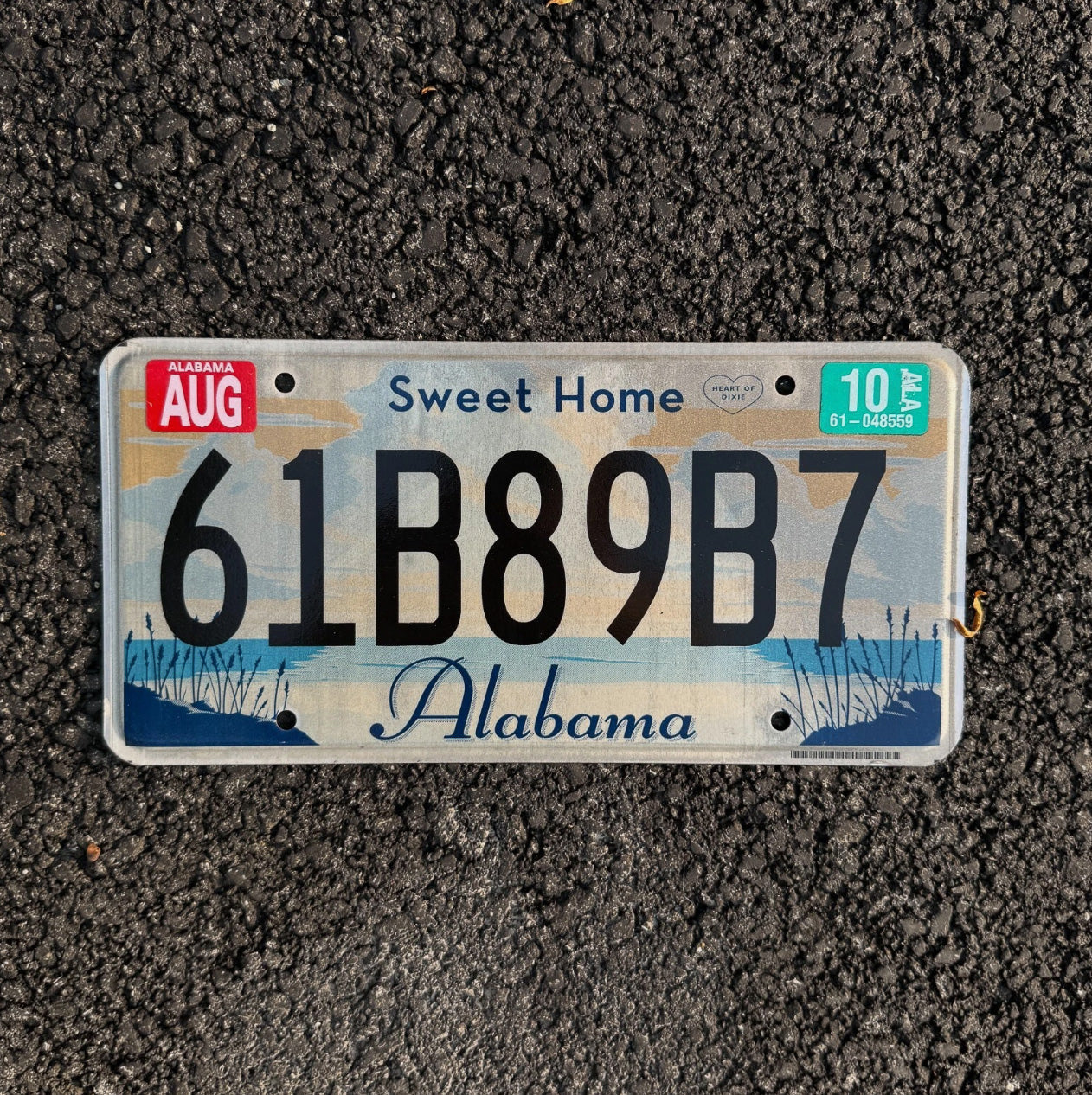 Photo of a 2010 Alabama License Plate Auto Tag Garage Decor Vintage Sweet Home AL 61 B 89 B7