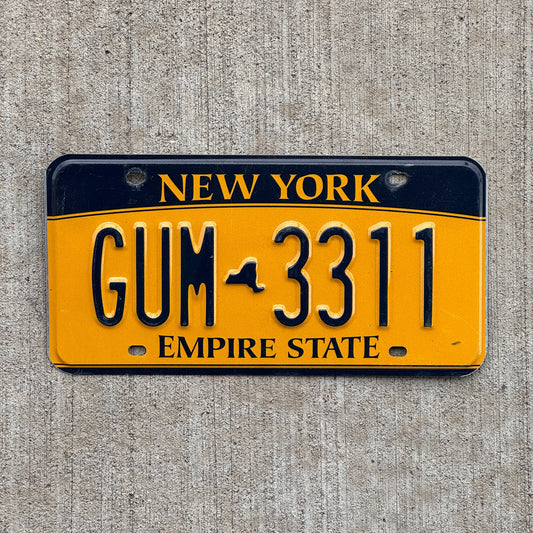 Photo of a 2010 New York License Plate Auto Tag Garage Decor Vintage GUM 3311