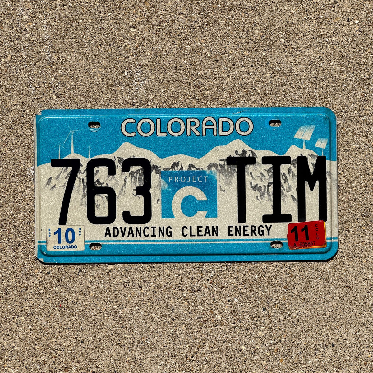 Colorado Tag Rental 2011 Colorado Graphic / Specialty License Plate Auto Tag Clean Energy ...