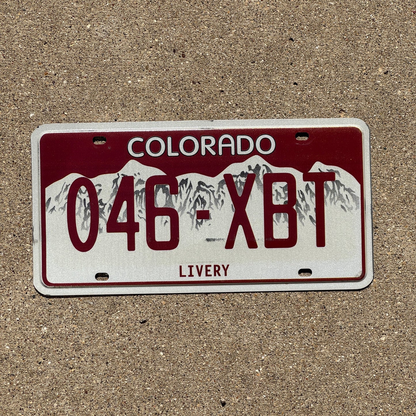 Photo of a 2011 Colorado Livery License Plate Auto Tag 2 Garage Decor 046 XBT