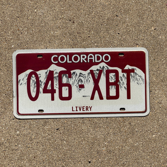 Photo of a 2011 Colorado Livery License Plate Auto Tag 2 Garage Decor 046 XBT