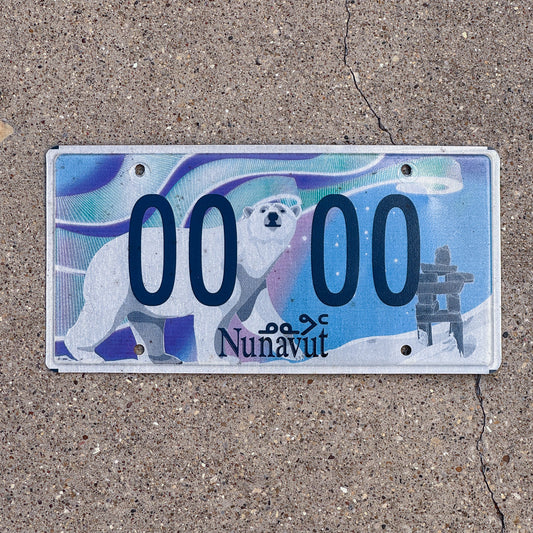 Photo of a 2011 Nunavut Sample License Plate Auto Tag Garage Decor Vintage 00 00
