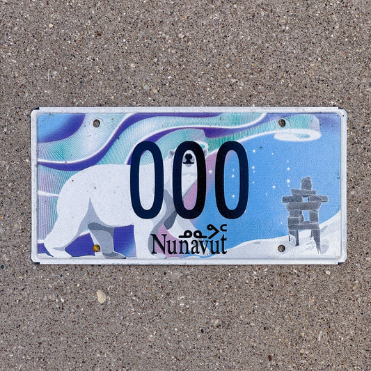 Photo of a 2011 Nunavut Sample License Plate Auto Tag Garage Decor Vintage 000