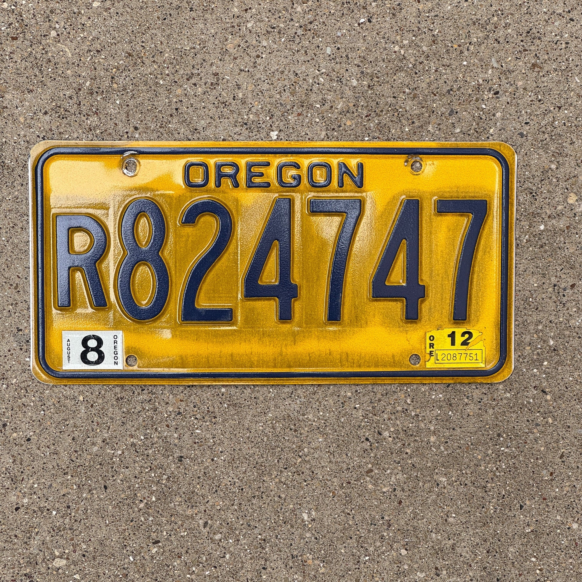 Photo of a 2012 Oregon License Plate Auto Tag Garage Decor Vintage R 824747