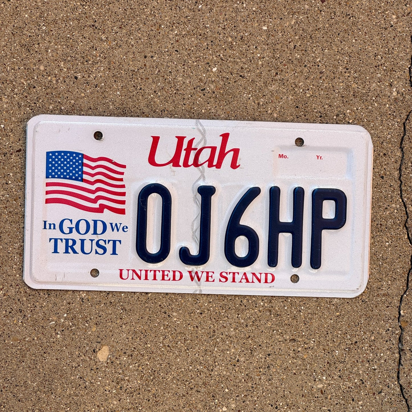 Photo of a 2013 Utah Graphic / Specialty License Plate Auto Tag Garage Decor Vintage In God We Trust 0J6HP