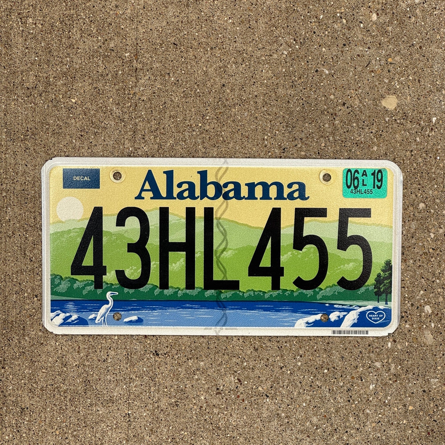 Photo of a 2014 2019 Alabama License Plate Auto Tag Garage Decor Vintage 43 HL455