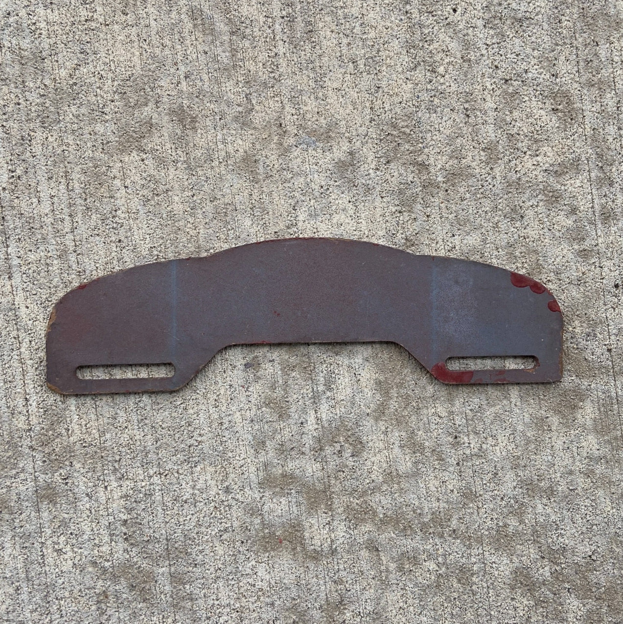 1940 Era Dunmire Motors Oregon Fiberboard License Plate Topper Auto Tag Fiber Gladstone OR WWII