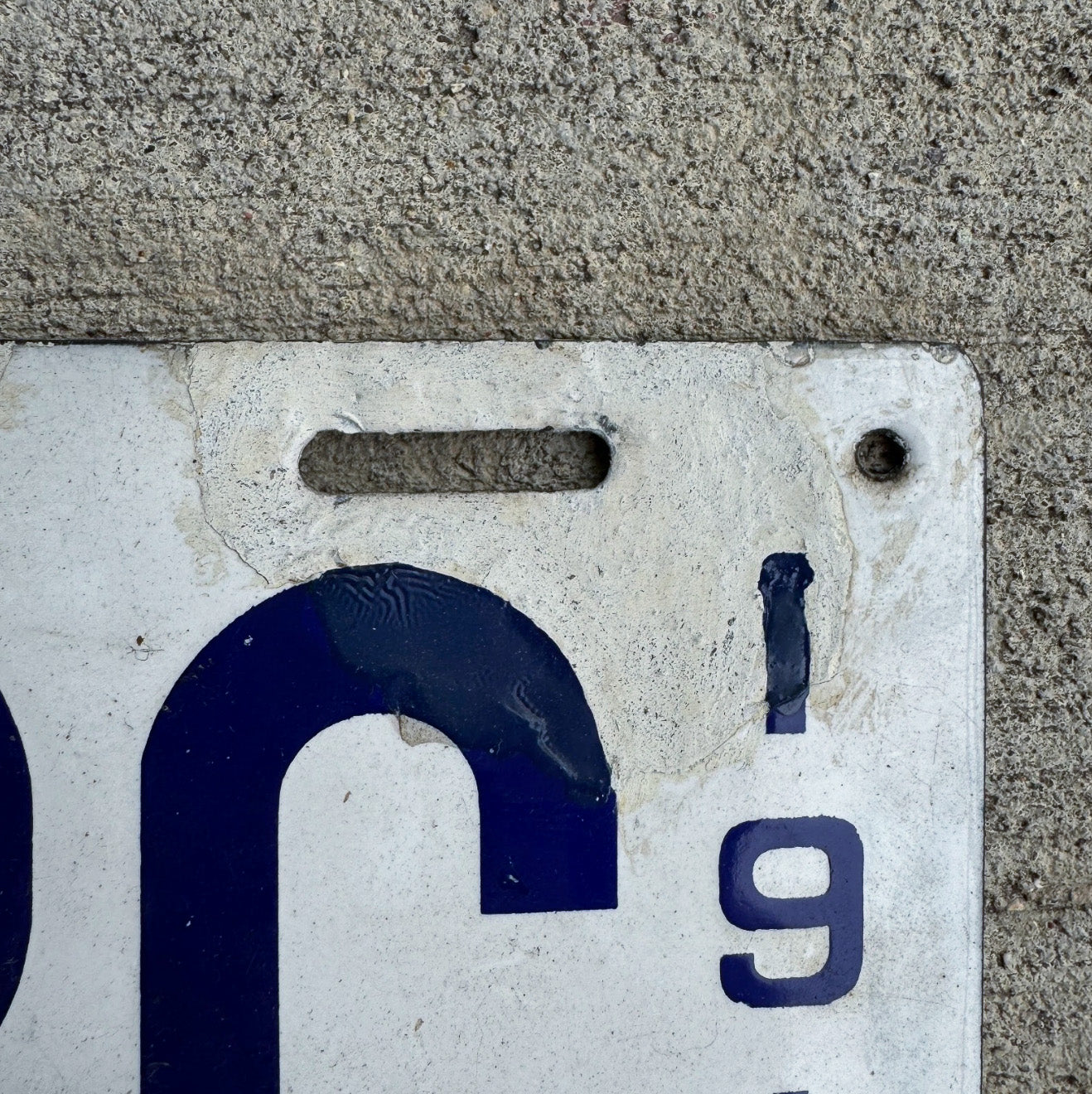1914 Massachusetts Porcelain Dealer License Plate Auto Tag 0 338 C