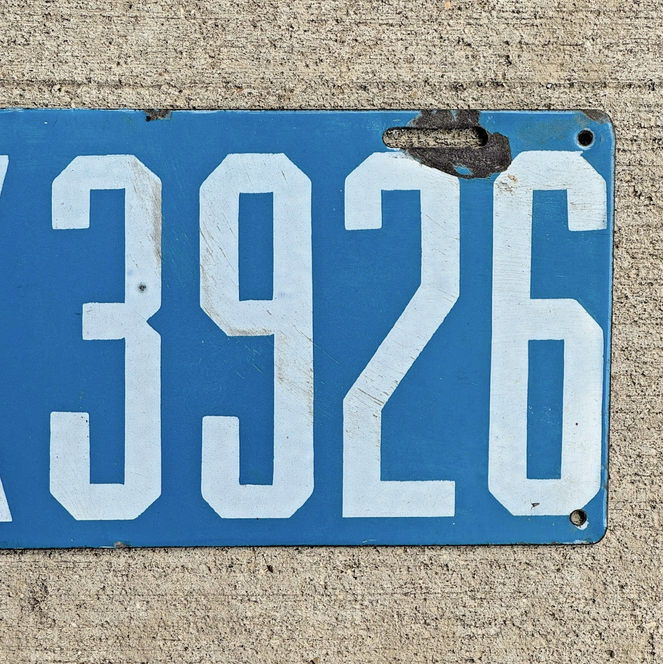 1915 Pennsylvania Porcelain Dealer Auto Tag X 3926