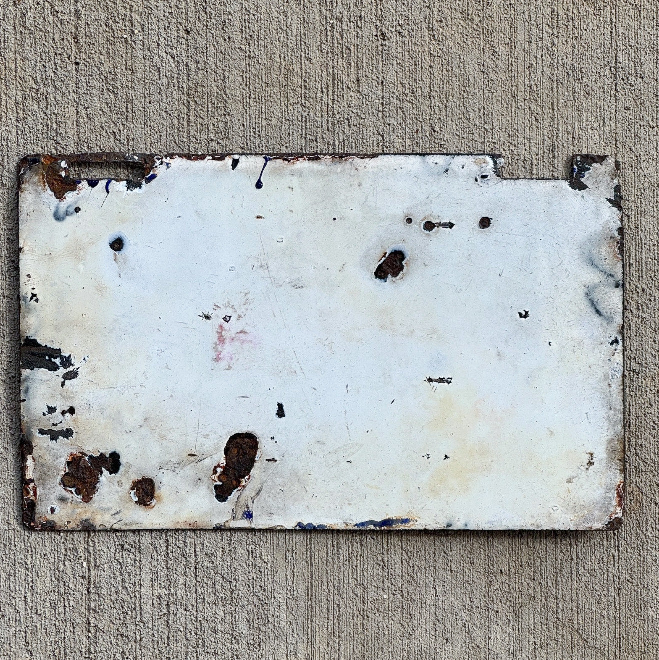 1906 Pennsylvania Porcelain License Plate Auto Tag First Issue 11658