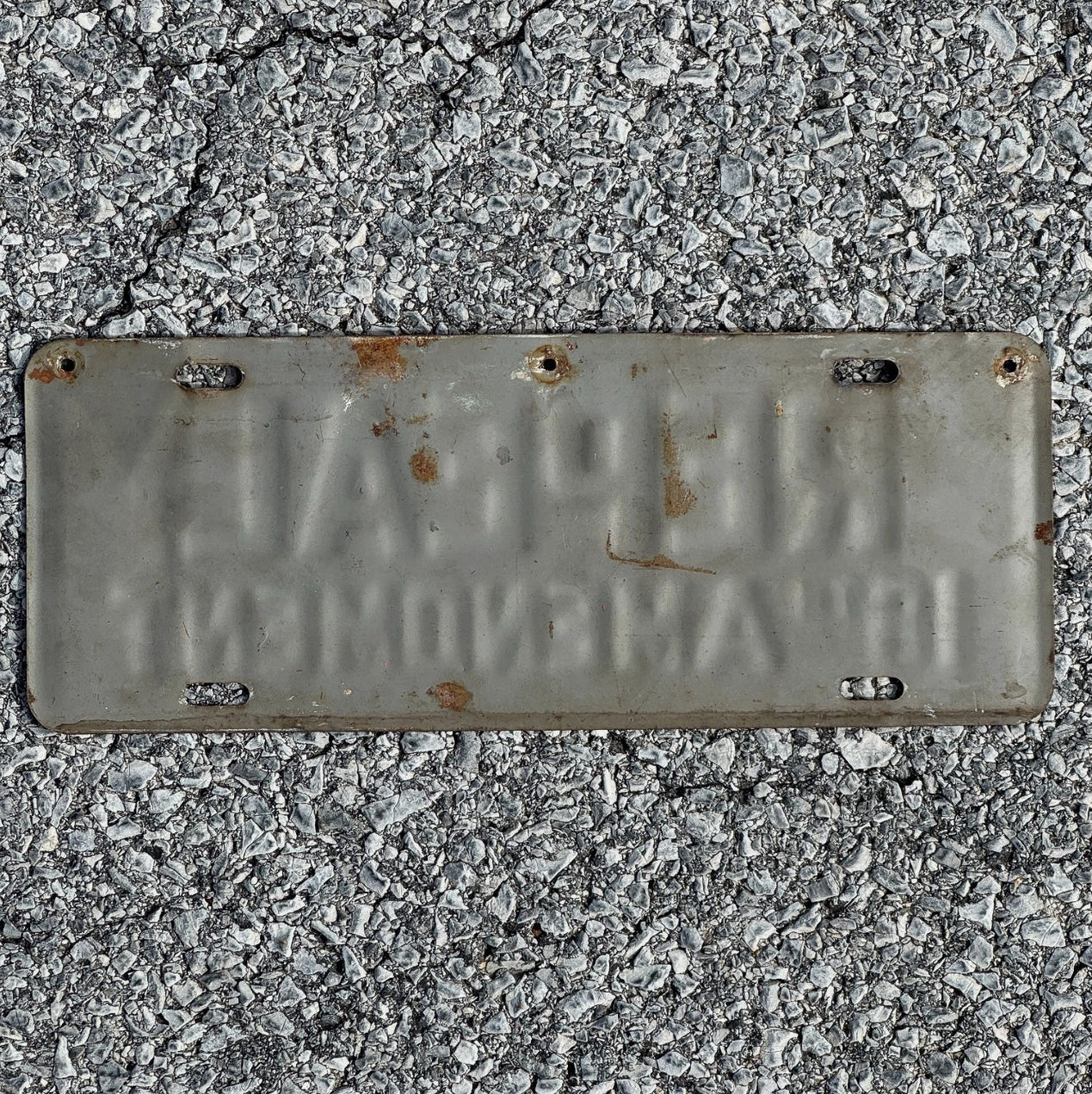 1919 1933 Repeal 18th Amendment Prohibition License Plate Topper Auto Bar Decor