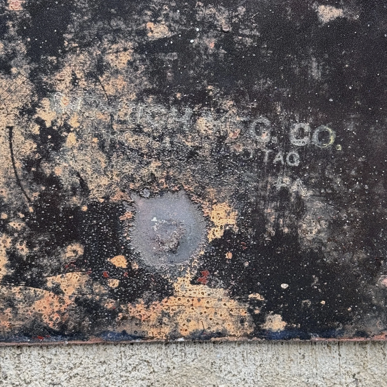 1915 Massachusetts Porcelain License Plate Auto Tag Blue 9021