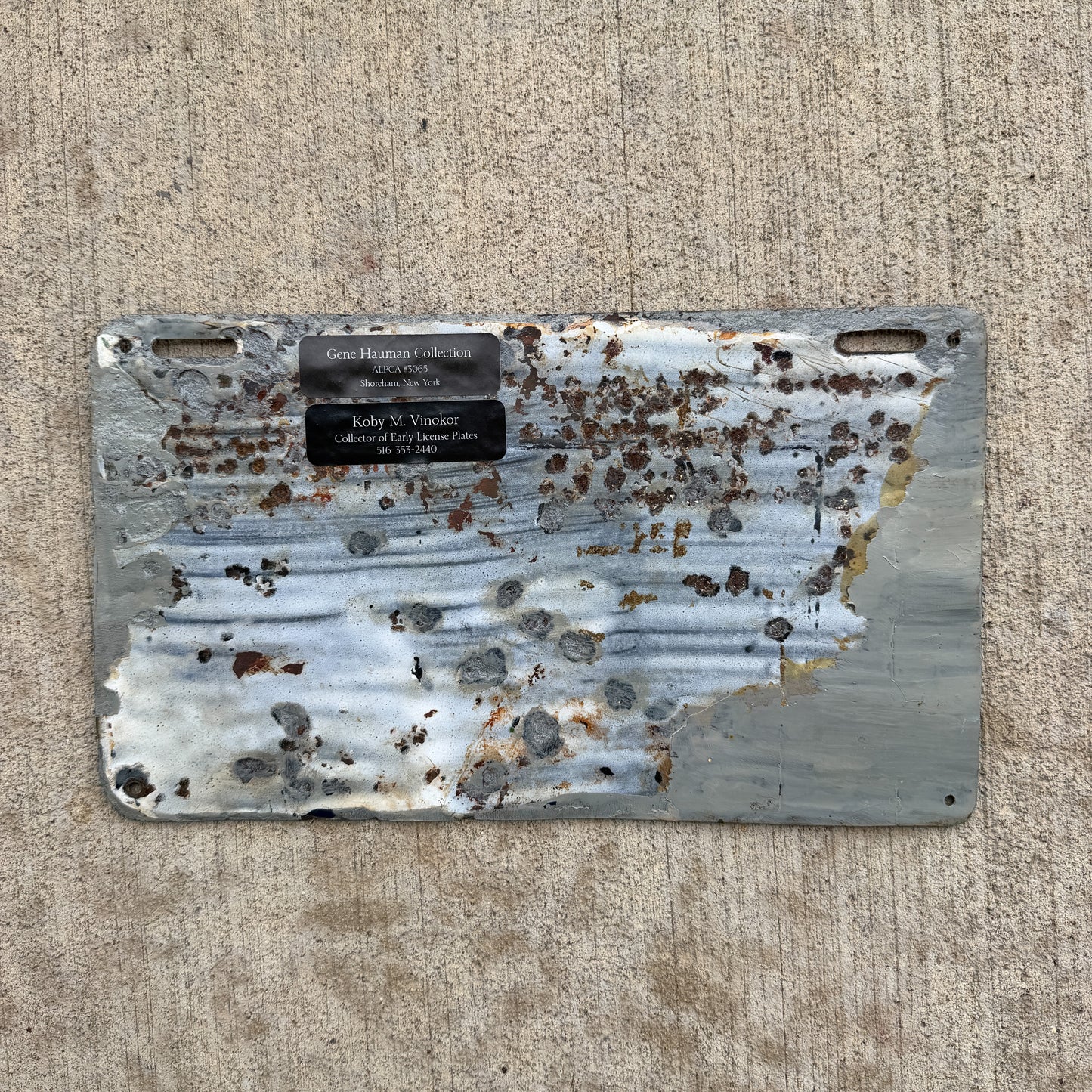 1909 Mobile Alabama Porcelain City License Plate Auto Tag High Quality 244