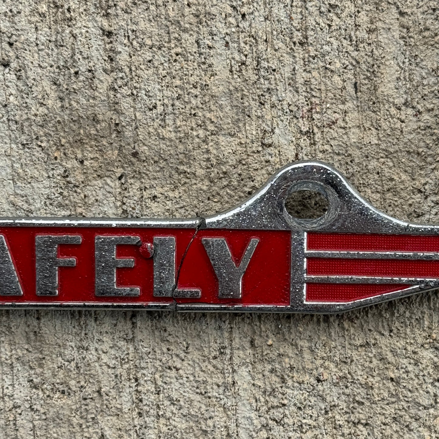 1960 Era Drive Safely License Plate Frame Auto Tag