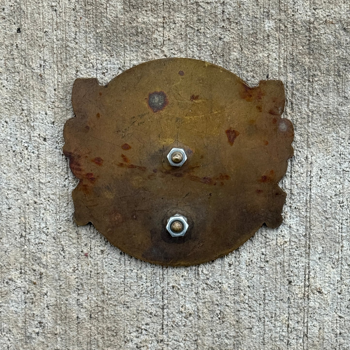 1960 Era Toyopeter Association Japan Badge Emblem License Plate Topper Auto Tag JTA