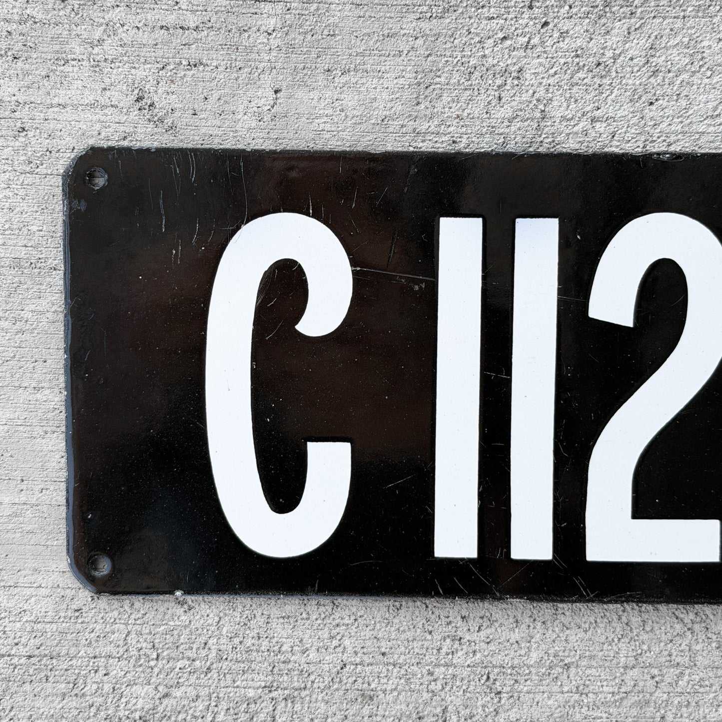 1905 Connecticut Porcelain License Plate Auto Tag High Quality First Issue 1124