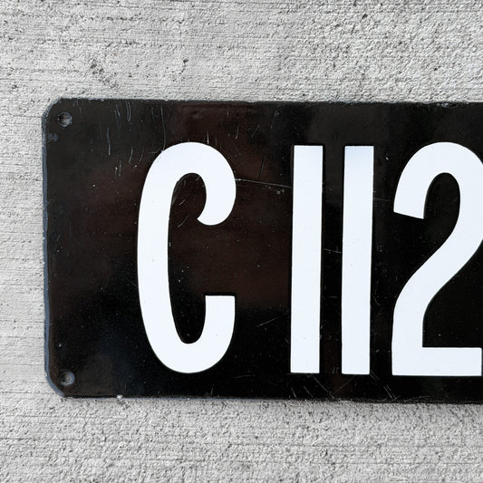 1905 Connecticut Porcelain License Plate Auto Tag High Quality First Issue 1124