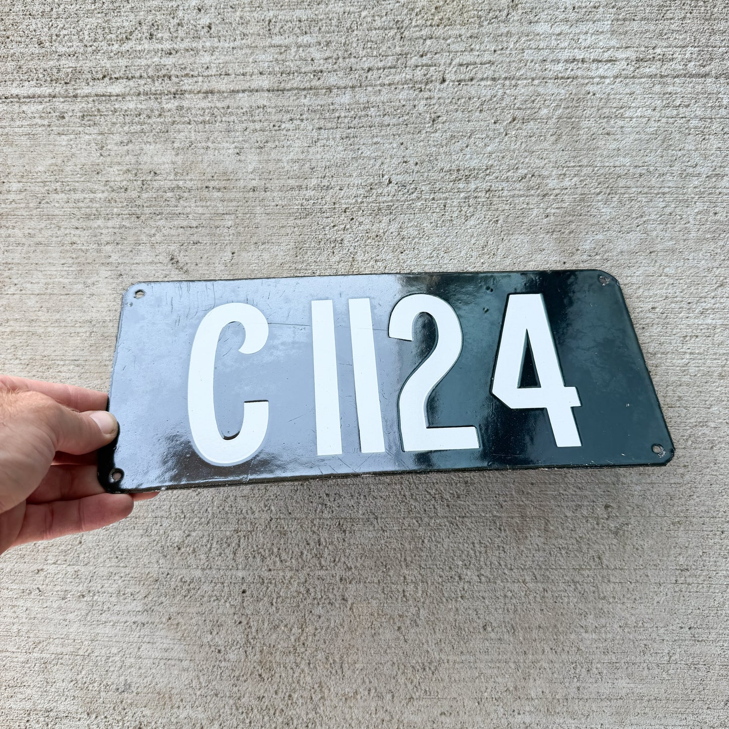 1905 Connecticut Porcelain License Plate Auto Tag High Quality First Issue 1124