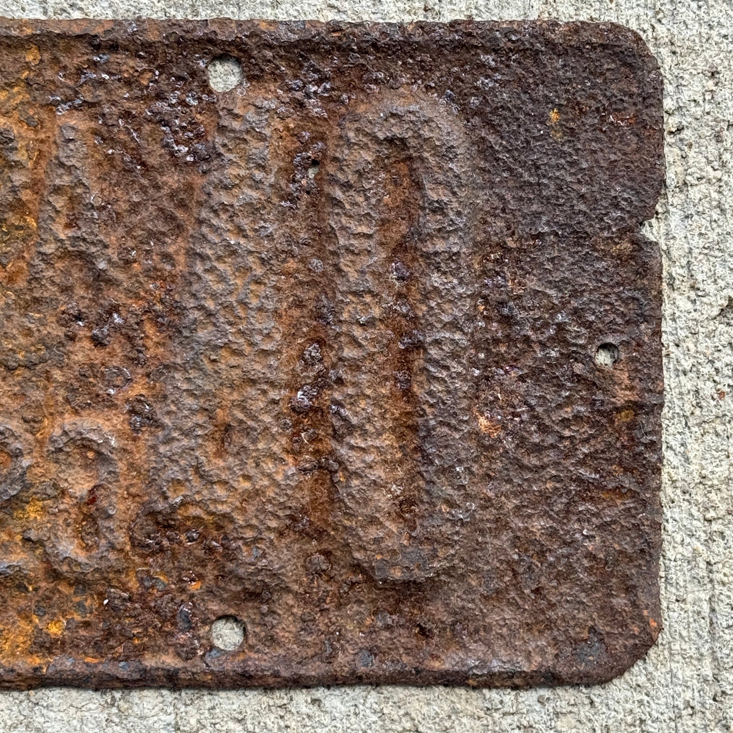 1923 Pennsylvania Motorcycle License Plate Auto Tag Low Number Two Digit 40
