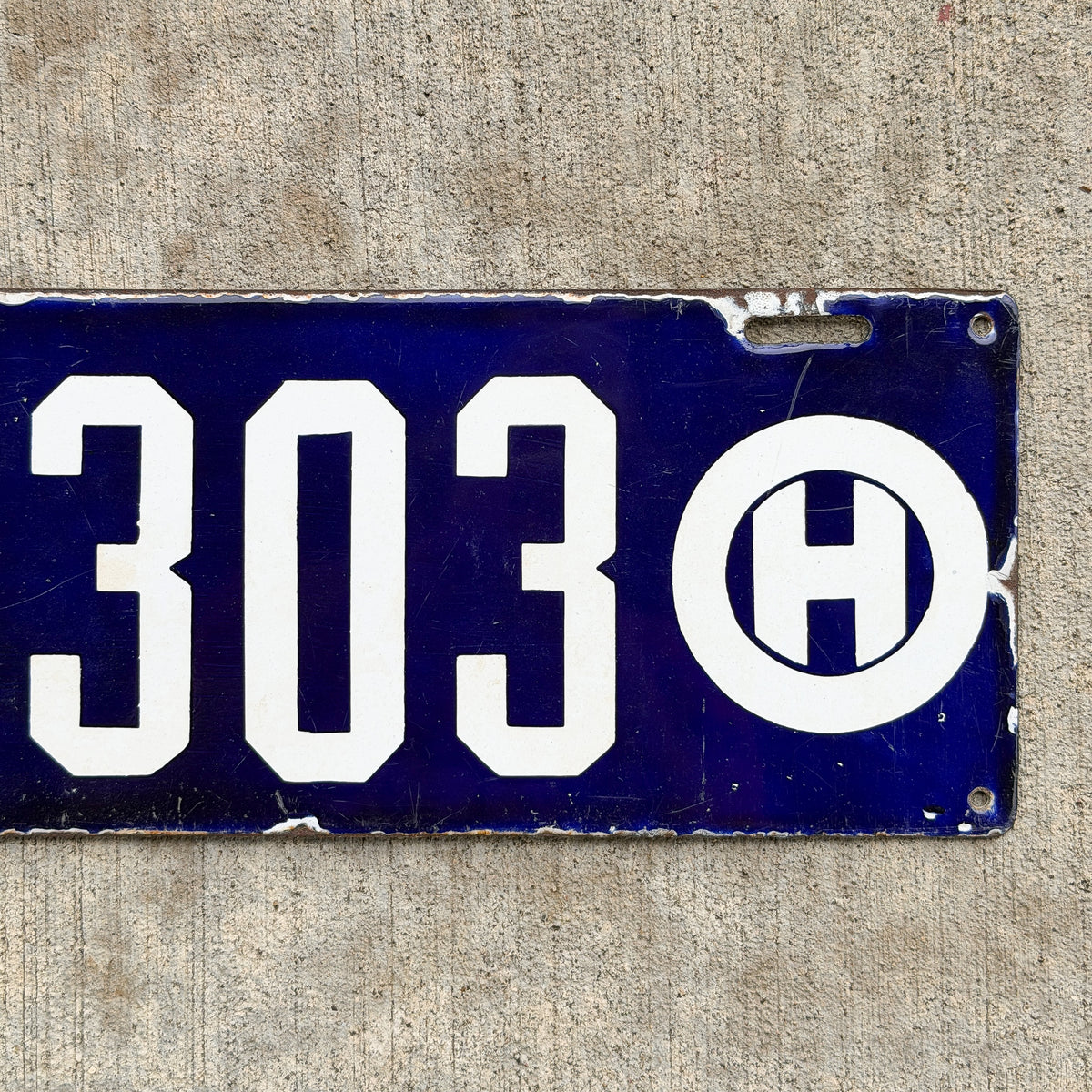 1909 Ohio Porcelain License Plate Auto Tag High Quality 20303