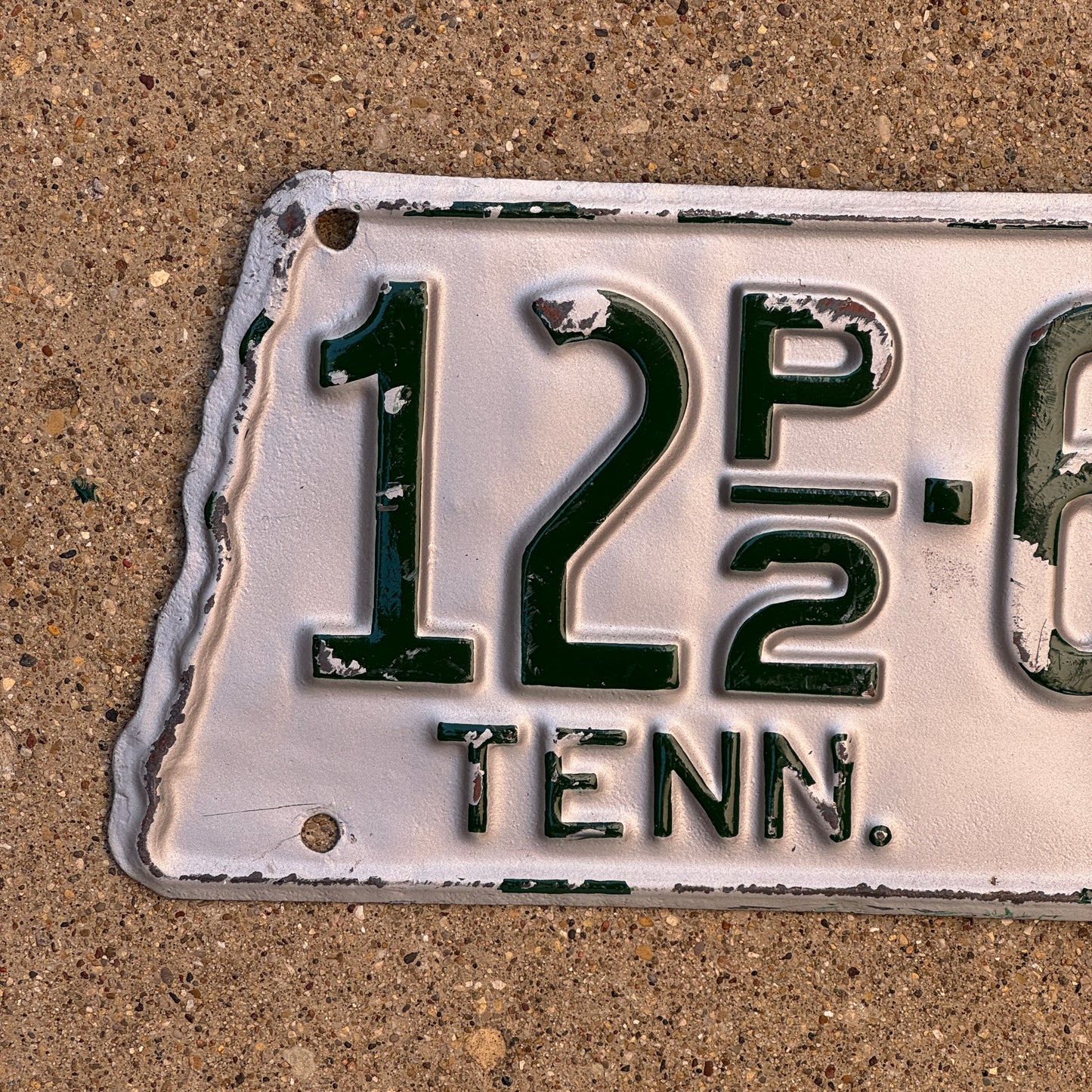 1946 Tennessee Truck License Plate Auto Tag State Shape 12 P2 695
