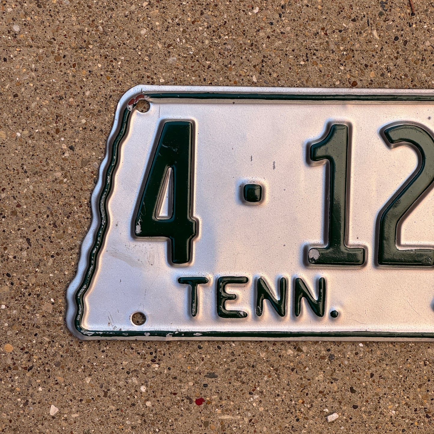 1946 Tennessee License Plate Auto Tag State Shape 4 1228