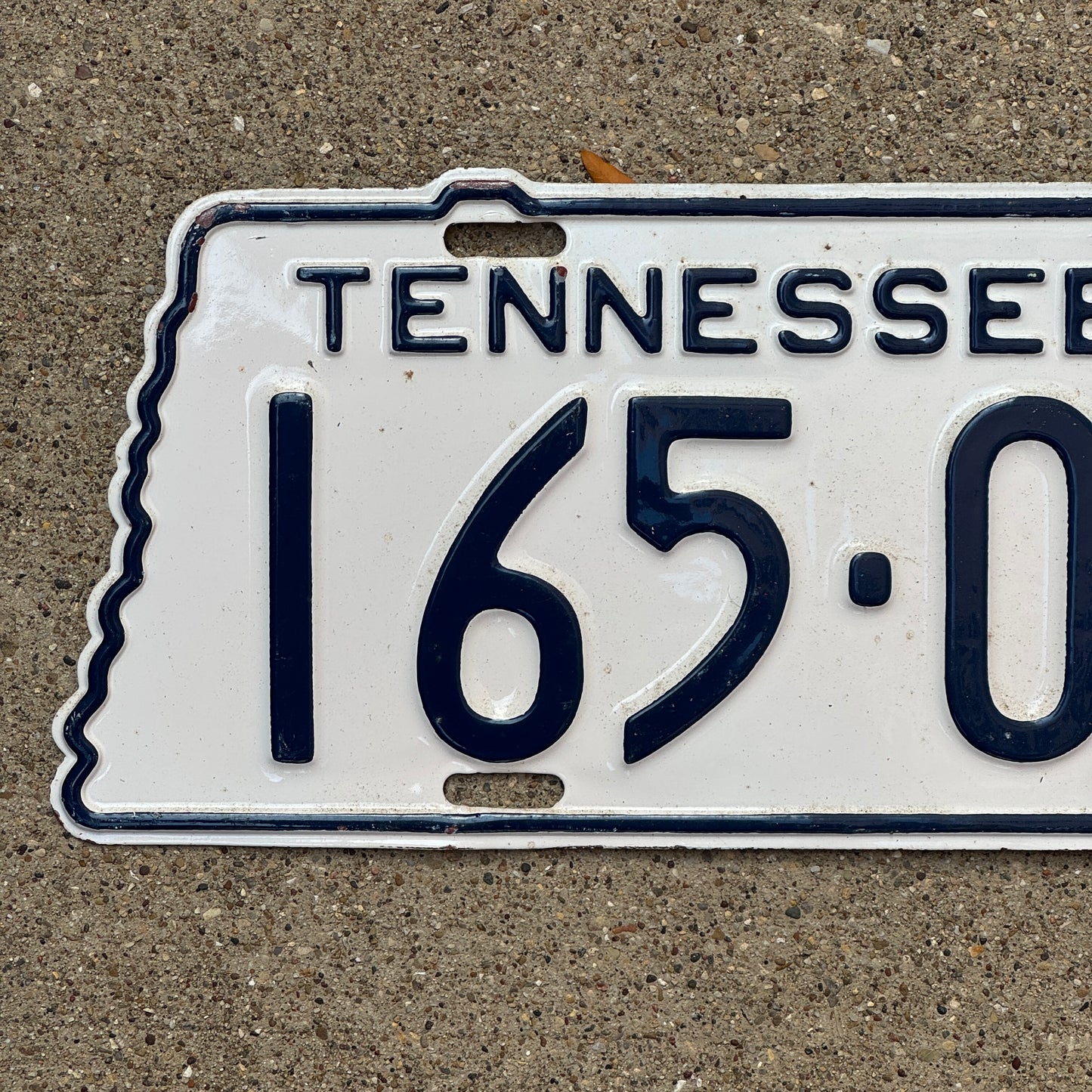 1936 Tennessee License Plate Auto Tag State Shape 165 038
