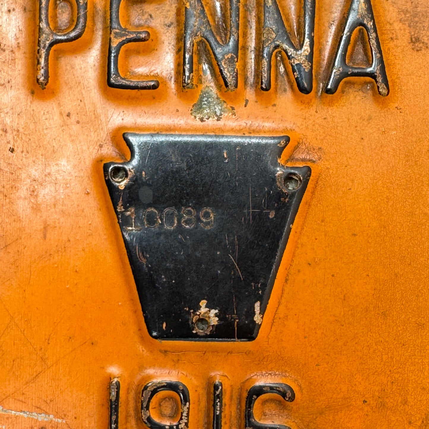 1916 Pennsylvania License Plate Auto Tag 193738