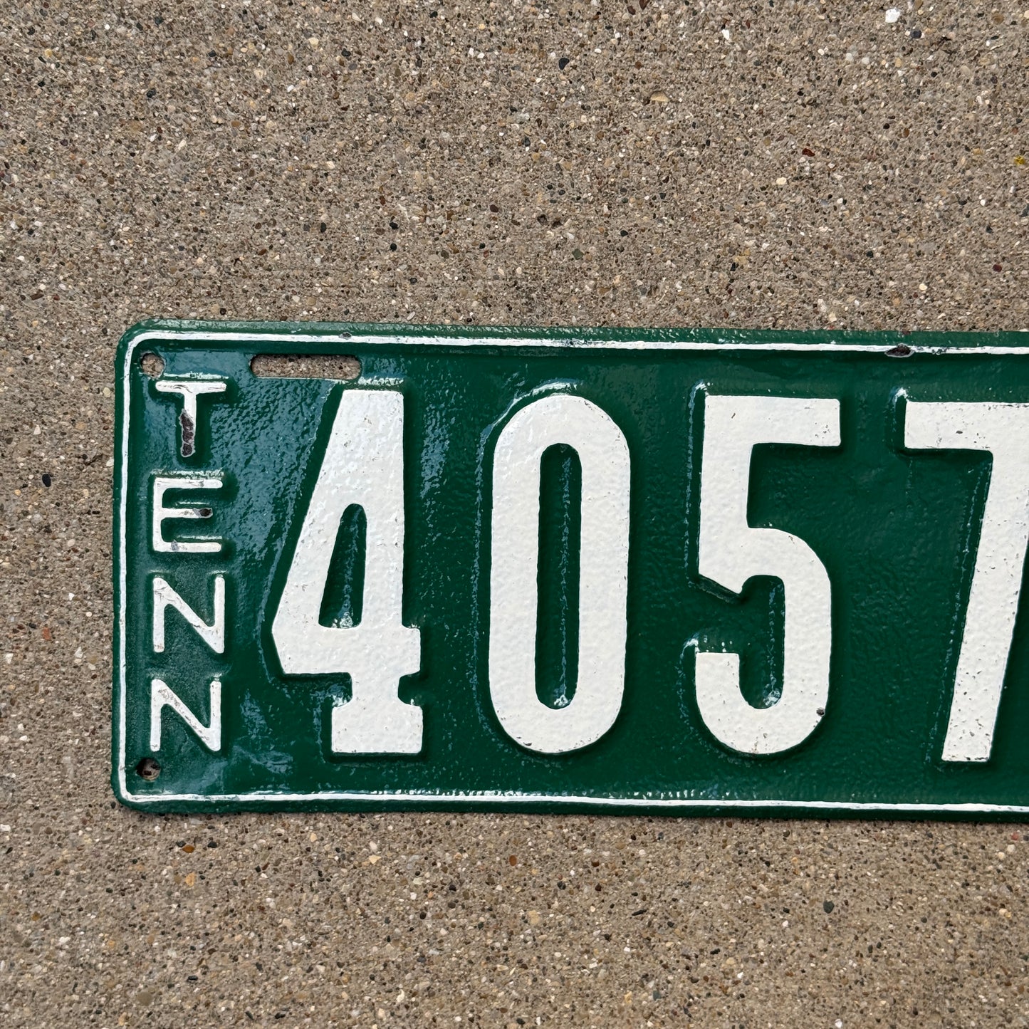 1922 Tennessee License Plate Auto Tag 40574