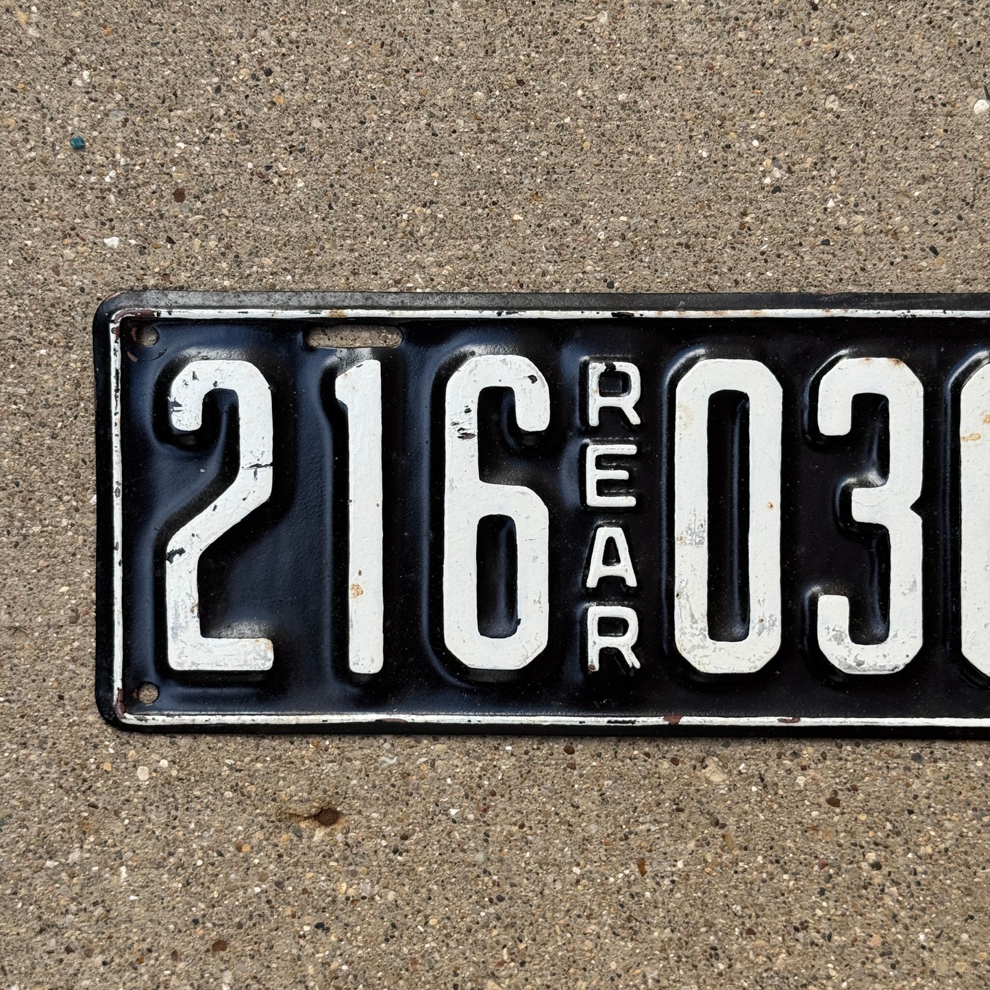 1928 Tennessee License Plate Auto Tag Rear 216030