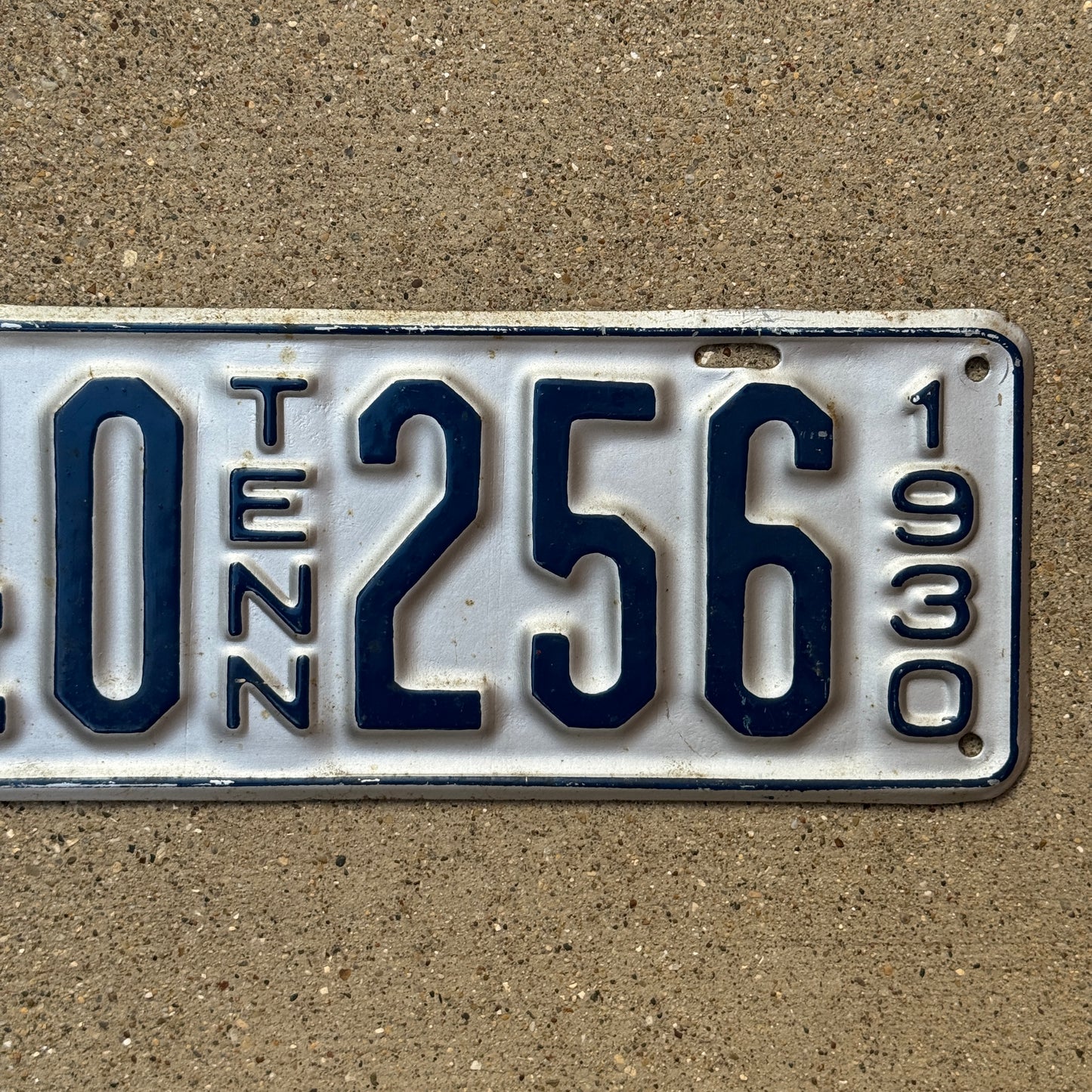 1930 Tennessee License Plate Auto Tag 240256