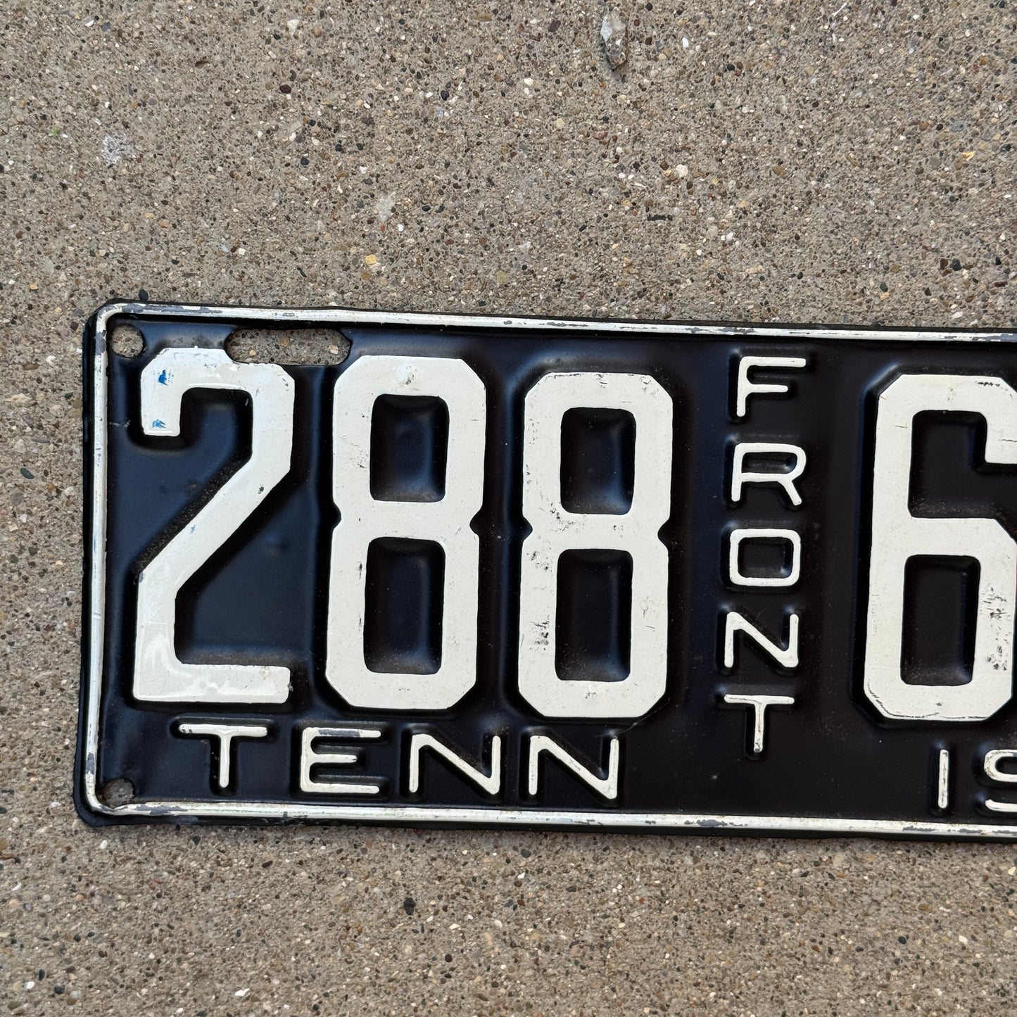 1926 Tennessee License Plate Auto Tag Front 288 683